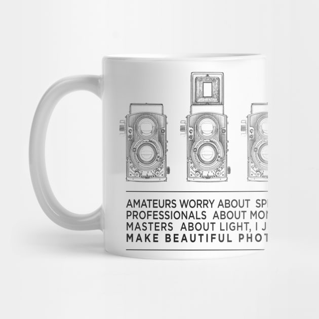Vintage Retro Twin-Lens Reflex Camera With Text Quotation by VintCam